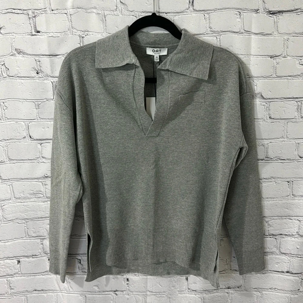 Oat New York Gray Women's Sweater - Picture 1 of 4